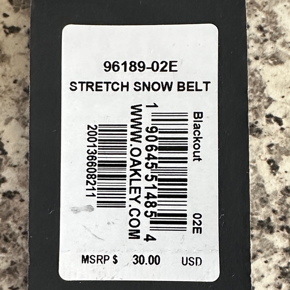 Oakley Black & White Snow stretch belt. - Picture 5 of 5